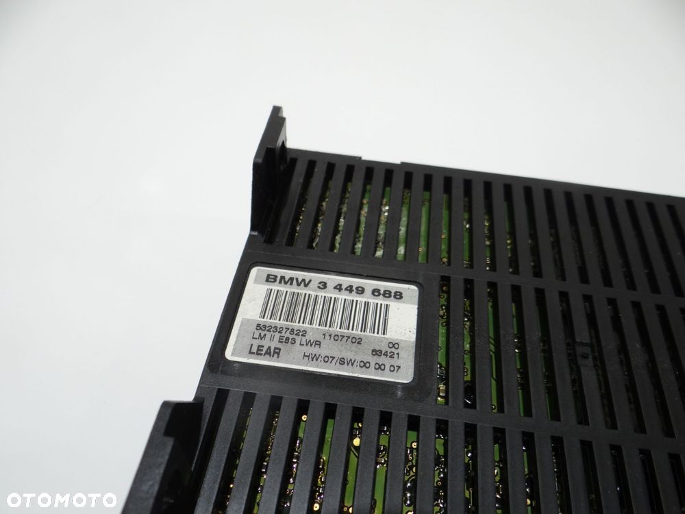 MODUŁ STEROWNIK ŚWIATEŁ BMW X3 E83 LIFT 3449688 - 3