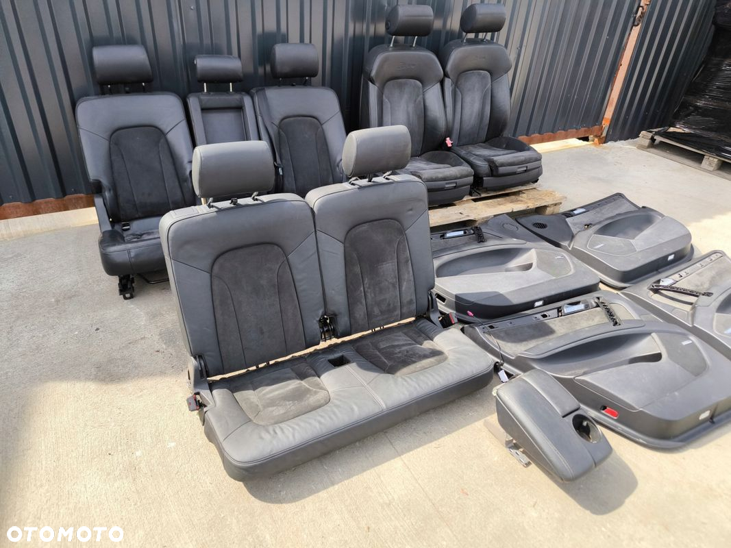 FOTEL FOTELE AUDI Q7 4L 7 OSÓB SKÓRA ALCANTARA S LINE BOSE KOMPLET - 11