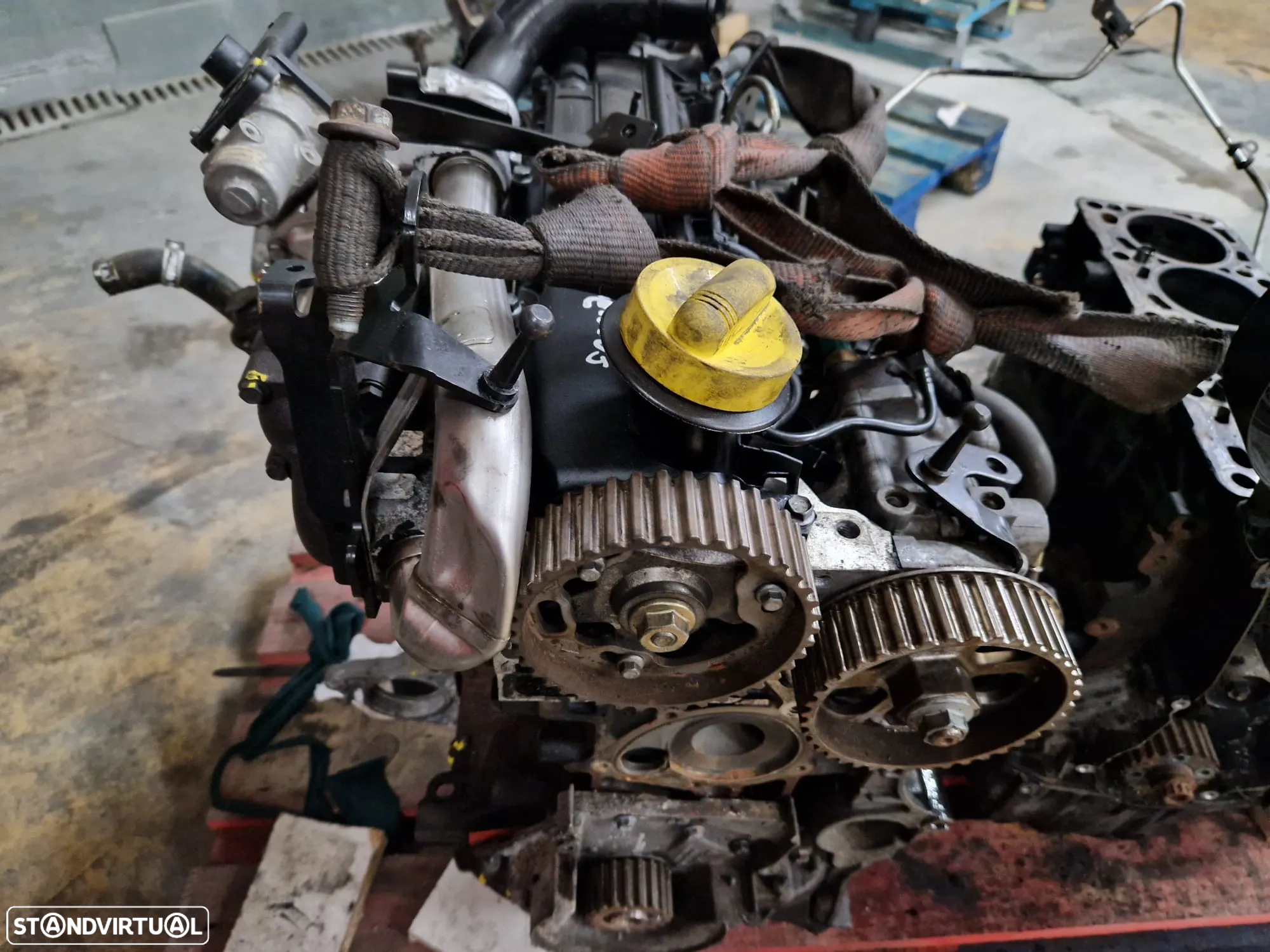 Motor usado para peças K9K766 1.5 DCI 85CV RENAULT CLIO III 3 DELPHI - 3