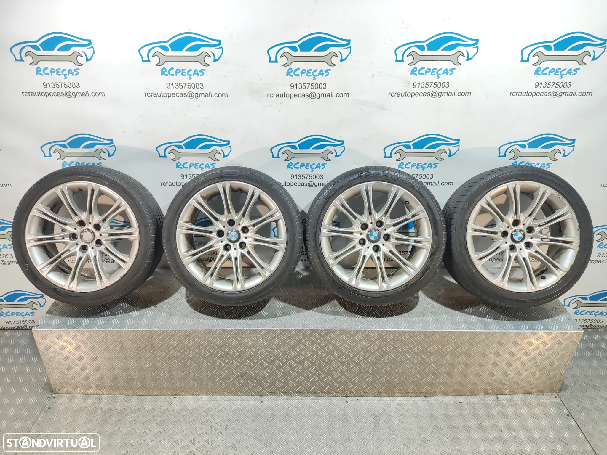 JANTES ORIGINAIS BMW SERIE 5 E60 E61 PACK M STYLE 135M 18 POLEGADAS 8J ET20 5X120 - 7