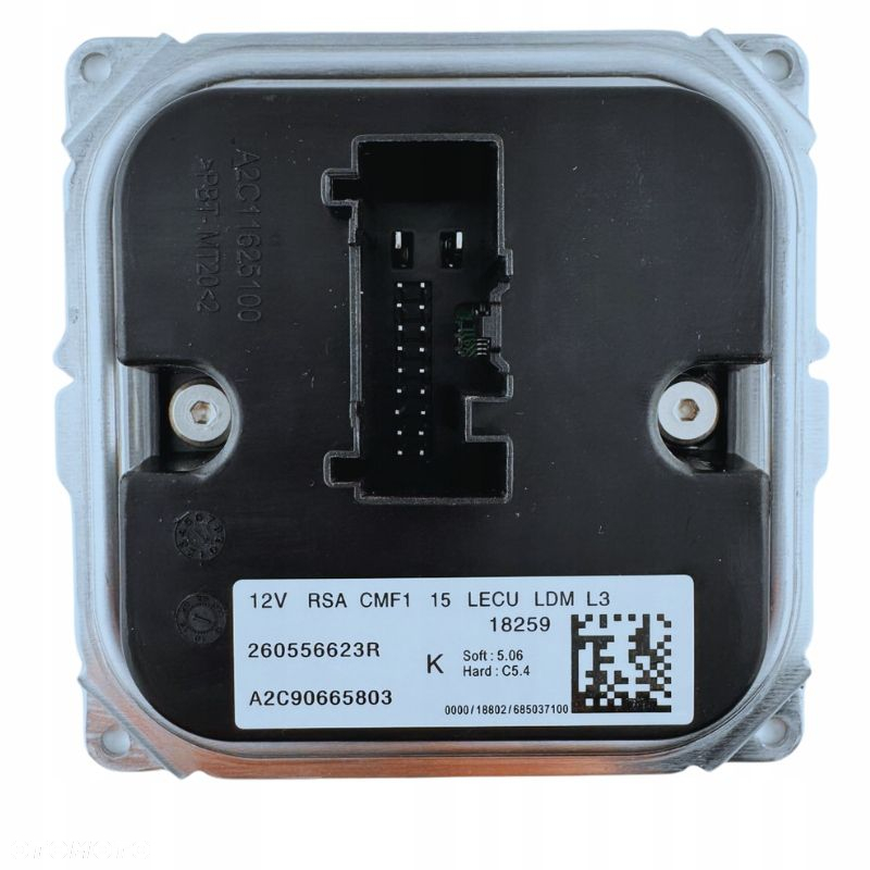 STEROWNIK MODUŁ ŚWIATEŁ LED DO RENAULT MEGANE IV 4 260556623R - 3