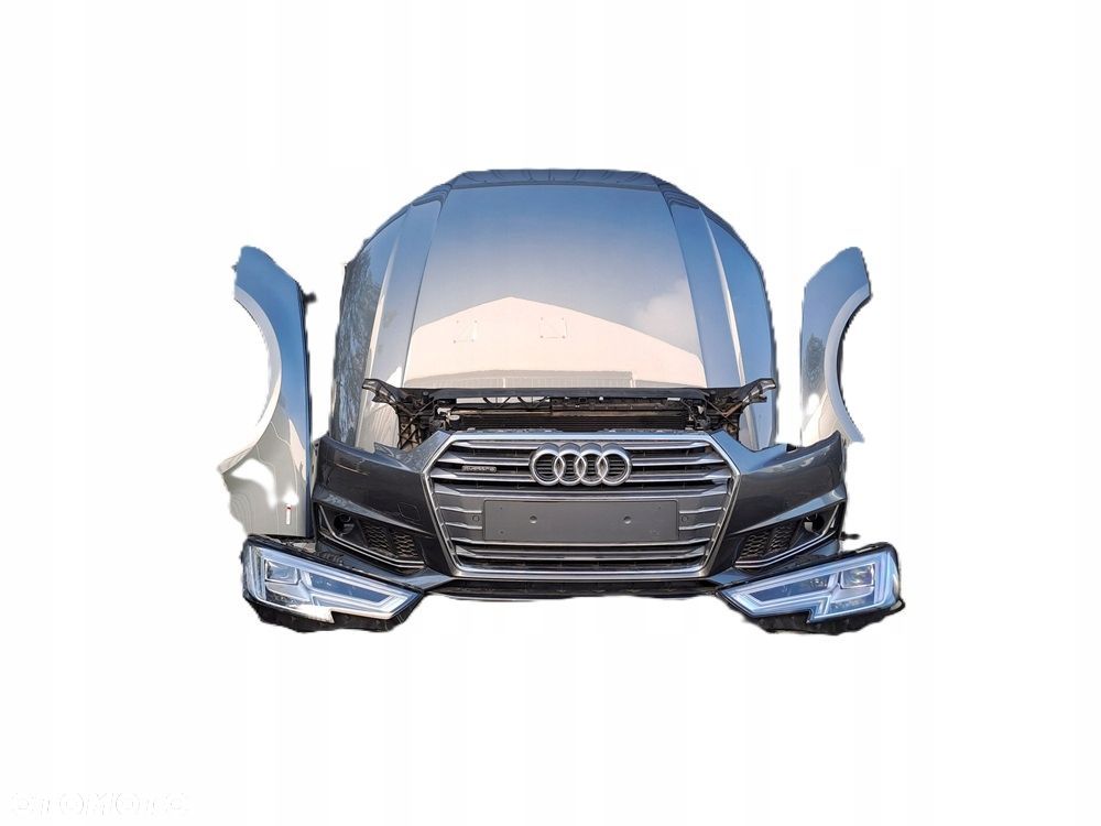 audi a4 b9 16-20 przód s-line maska błotnik zderzak lampy full led pas lz7s - 1