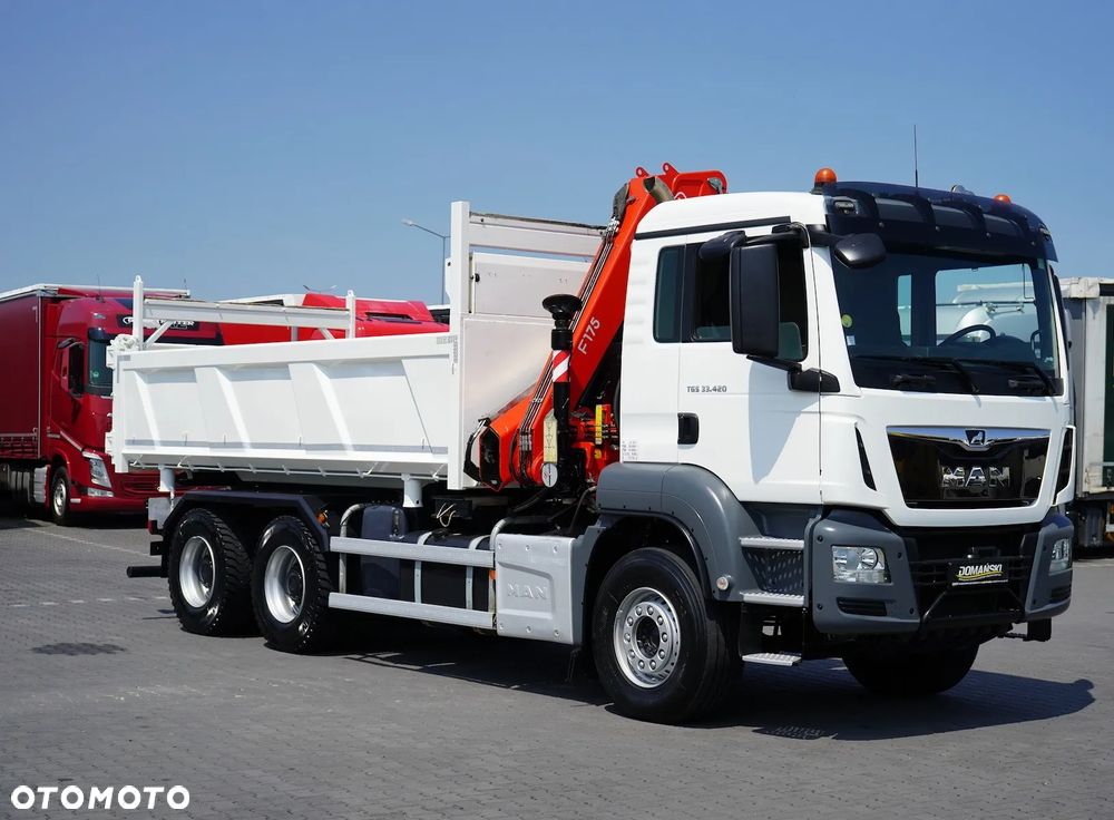MAN / TGS / 33.420 / E 6 / WYWROTKA + HDS / FASSI F 175 / 6 X 4 / HYDROBURTA - 40