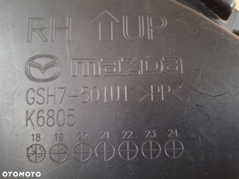 MAZDA 6 LIFT 18- KIEROWNICA WLOT POWIETRZA KANAŁ POWIETRZNY KRATKA PRAWA W ZDERZAK PRZÓD ORYG. GSH7-501U1 WYSYŁKA 24H - 4