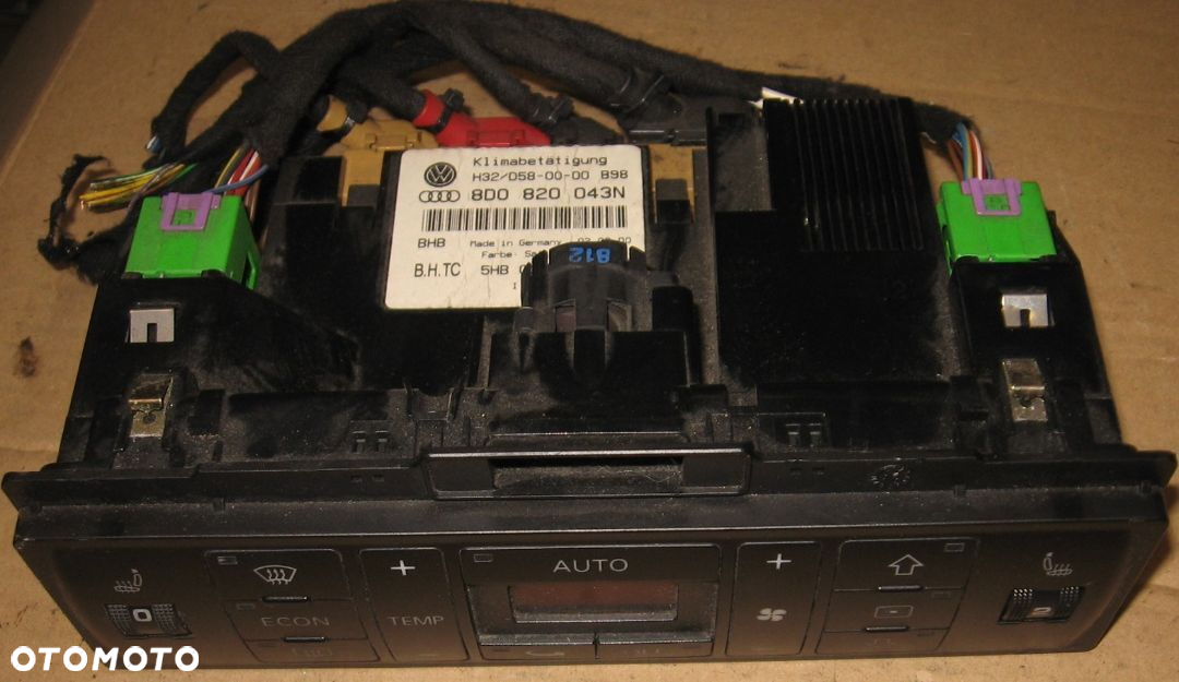 panel klimatyzacji AUDI A4 B5 lift 8D0820043N - 2