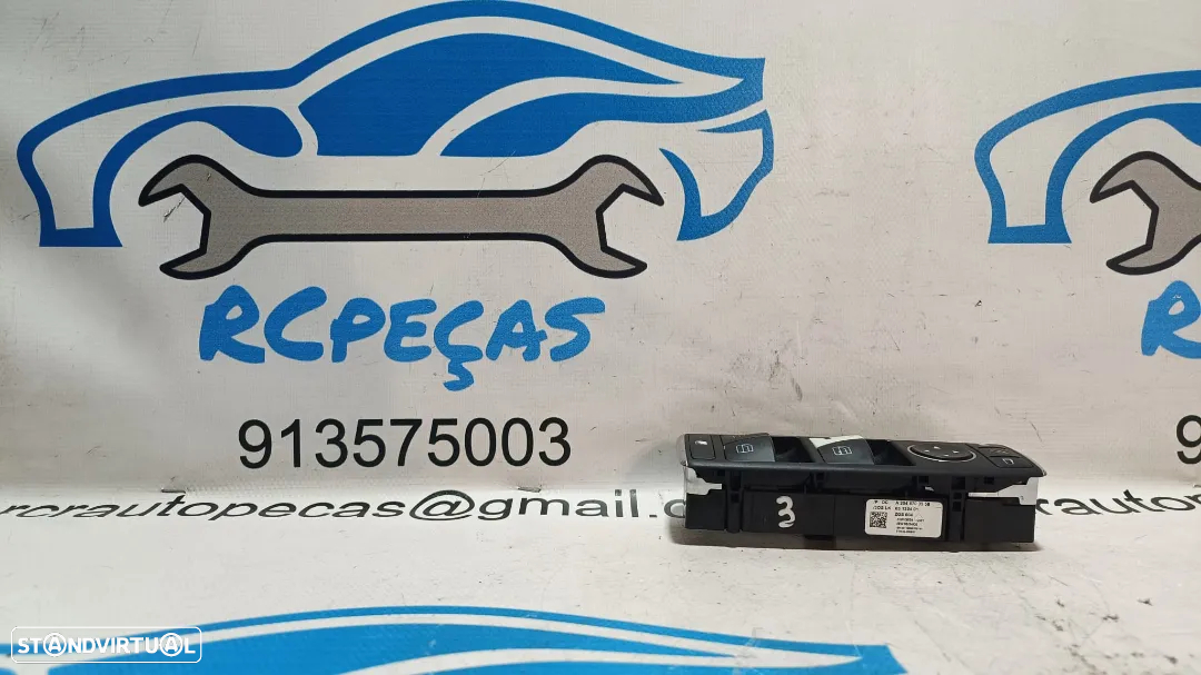COMUTADOR VIDROS ESPELHOS MERCEDES BENZ CLASS C W204 A2048703558 2048703558 BOTÃO BOTÕES INTERRUPTOR - 2