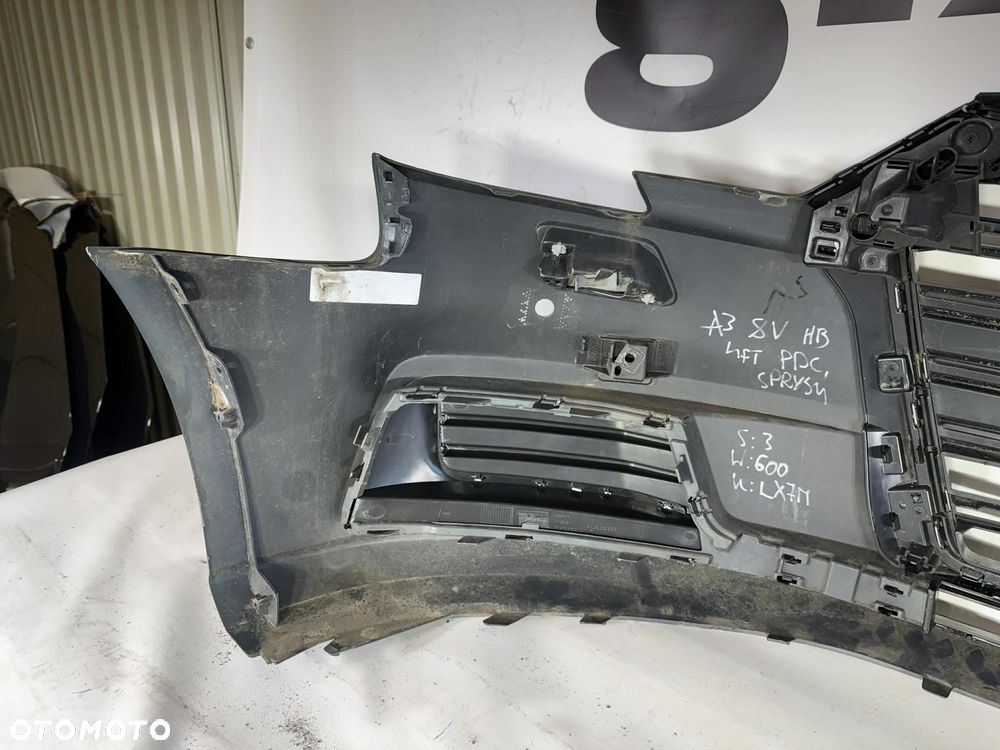 Audi A3 8V 8V3 8V4 LIFT Zderzak Przód Przedni PDC Sprysk LX7M 8V3807437AF - 13