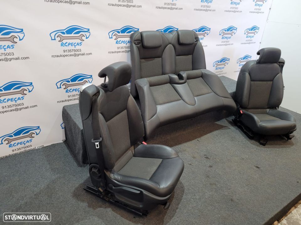 BANCO BANCOS PELE TECIDO AIRBAG FRENTE FRONTAL TRASEIRO TRÁS ORIGINAL SAAB 9.3 93 9-3 AERO CABRIO - 2