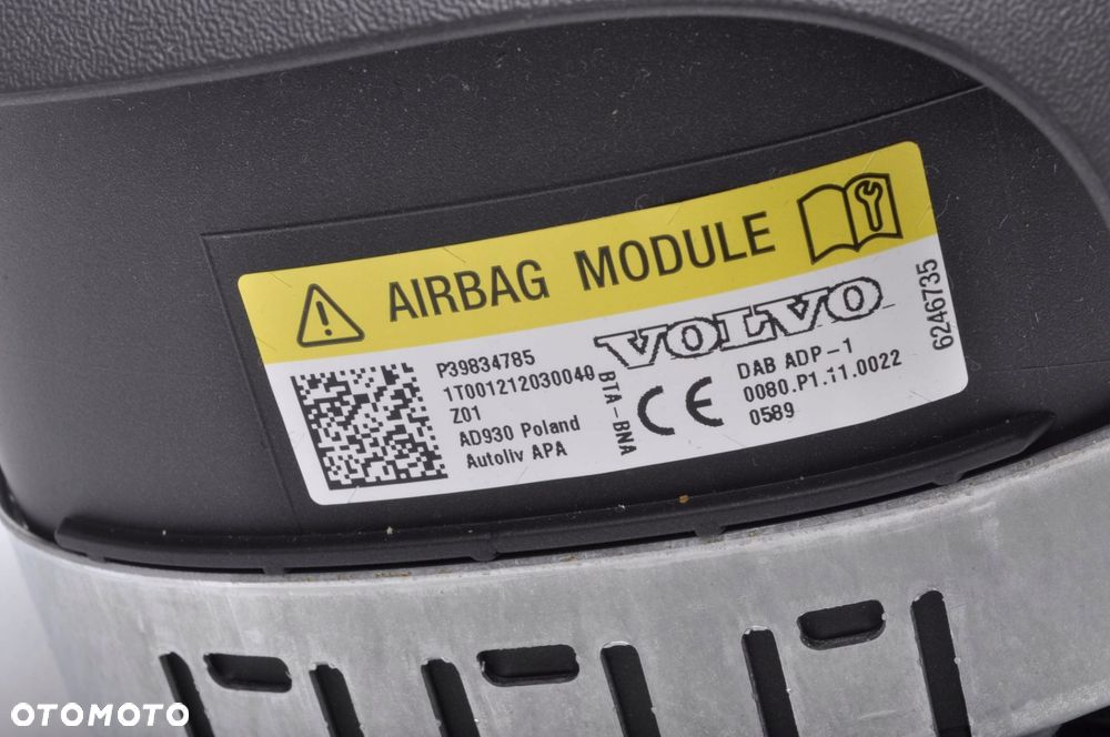 VOLVO XC60 II PODUSZKA POWIETRZNA KIEROWCY AIRBAG 39834785 - 4