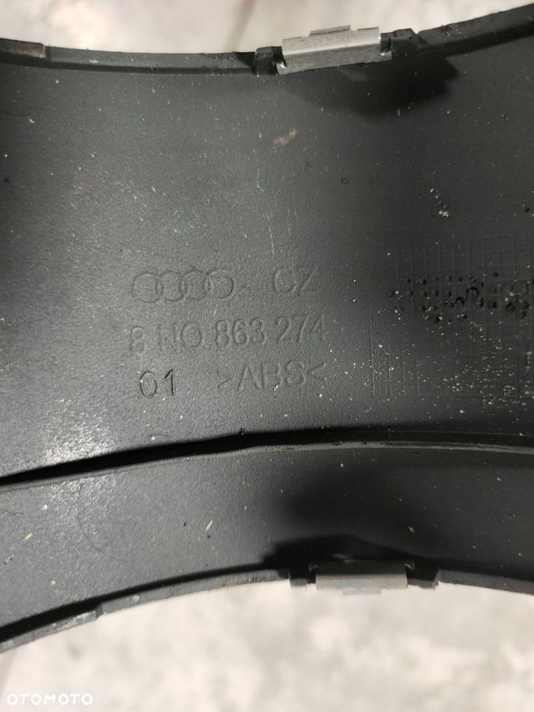 zaślepka tunelu audi tt 8n 8n0863274 czarna - 3