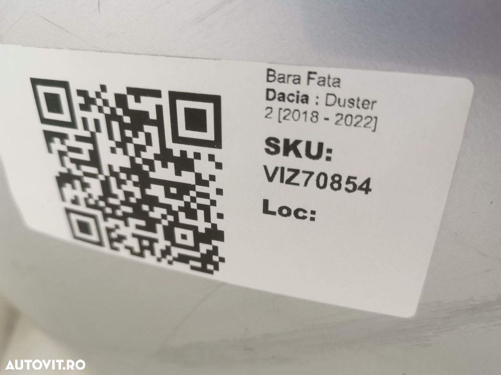 Bara Fata Dacia  Duster 2 2018 2019 2020 2021 2022 Originala In Stare - 8