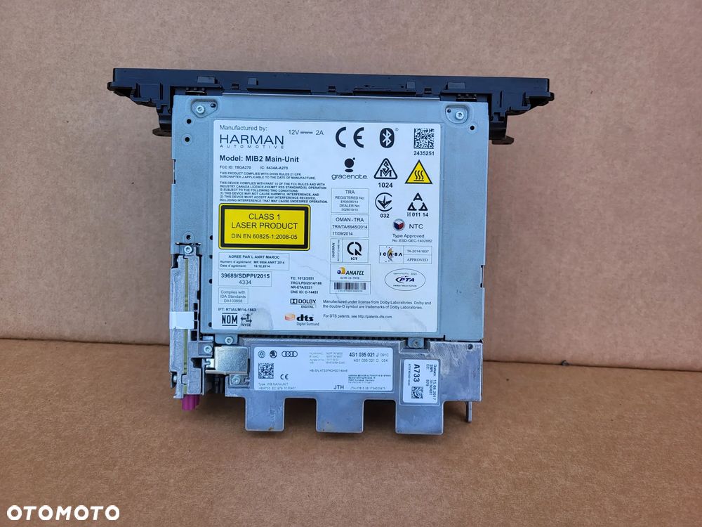 CZYTNIK MULTIMEDIA MIB2 AUDI 4G1035021J - 5