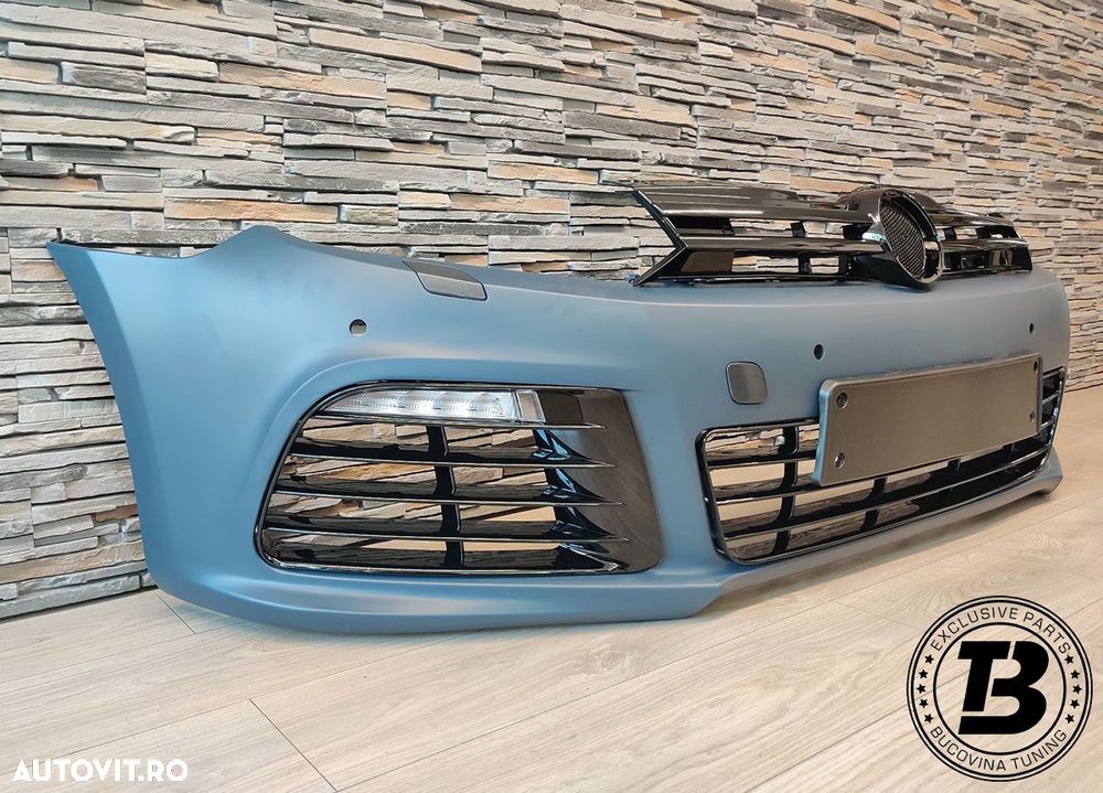 Bara Fata compatibila cu VW Golf 6 R20 Design pt Senzori Parcare - 4