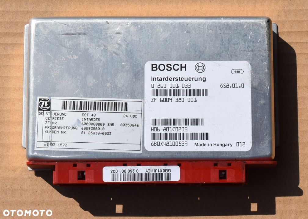 STEROWNIK INTADER MAN BOSCH MAN TGA 81.25810 - 6023 - 1
