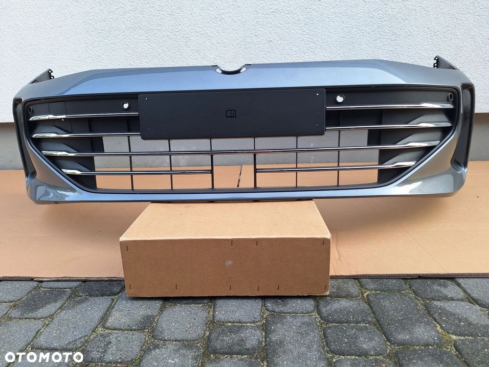 VW PASSAT B9 23- ZDERZAK PRZÓD PRZEDNI+KRATKA CHROMY BDB! ORYG VW 3J0807221 WYSYŁKA 24H - 1