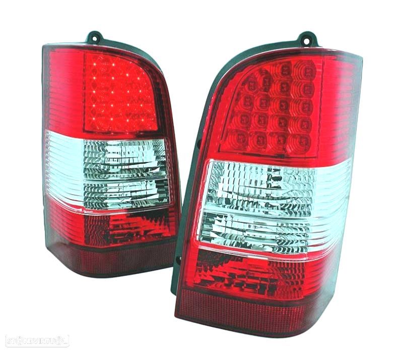PILOTOS MERCEDES VITO W638 95-03 LED VERMELHO CROMADO - 2
