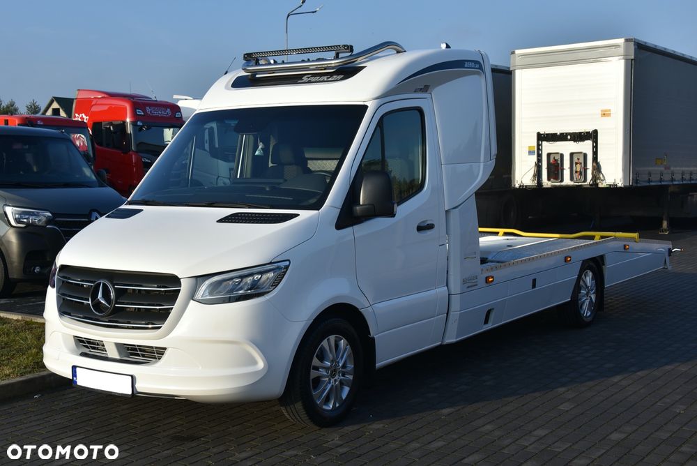 Mercedes-Benz SPRINTER 2022 / ZABUDOWA KEGGER LOW RACE + / AUTOLAWETA / HAK / 3.0 V6 AUTOMAT / DUŻY MBUX / KAMERA COFANIA / SYPIALKA SPOJKAR / PODUSZKI TYŁ / UNIKAT / STAN FABRYCZNIE NOWY - 5