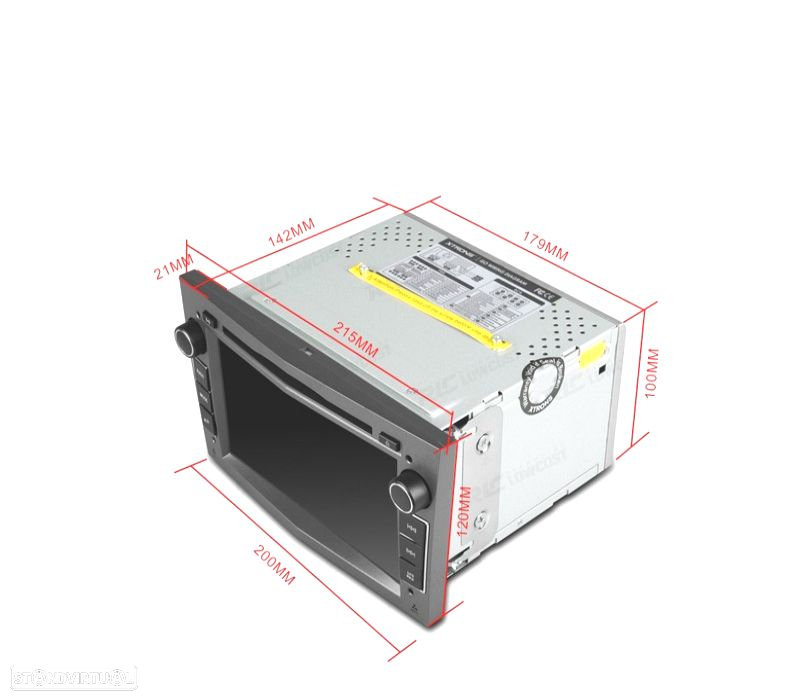 AUTO RADIO 2DIN 7" PARA OPEL COR CINZA ESCURO USB GPS TACTIL HD - 2