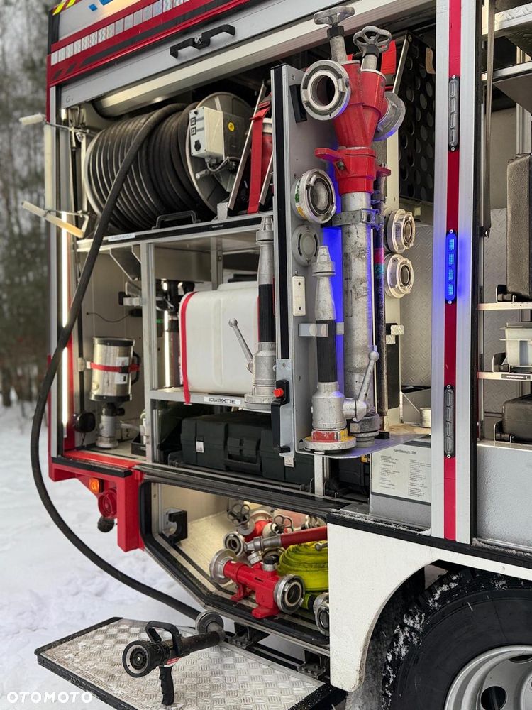 MAN Straż pożarna, Pojazd pożarniczy, Wóz strażacki, MAN L80 średni GBA 4x4 CNBOP, wyciągarka, 3000l wody, reduktor, blokady, mosty - 21