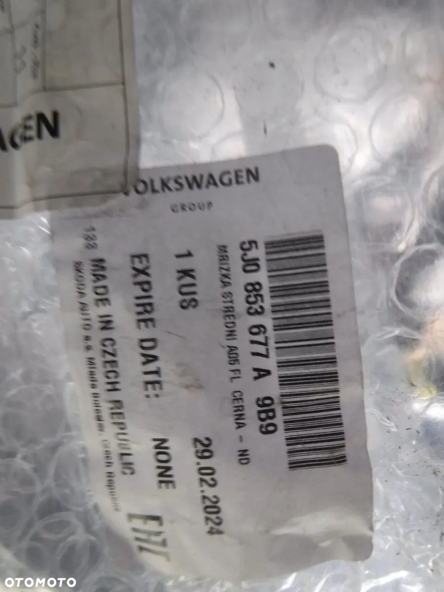 skoda fabia ii 2 kratka zderzaka przód 5j0853677a - 2