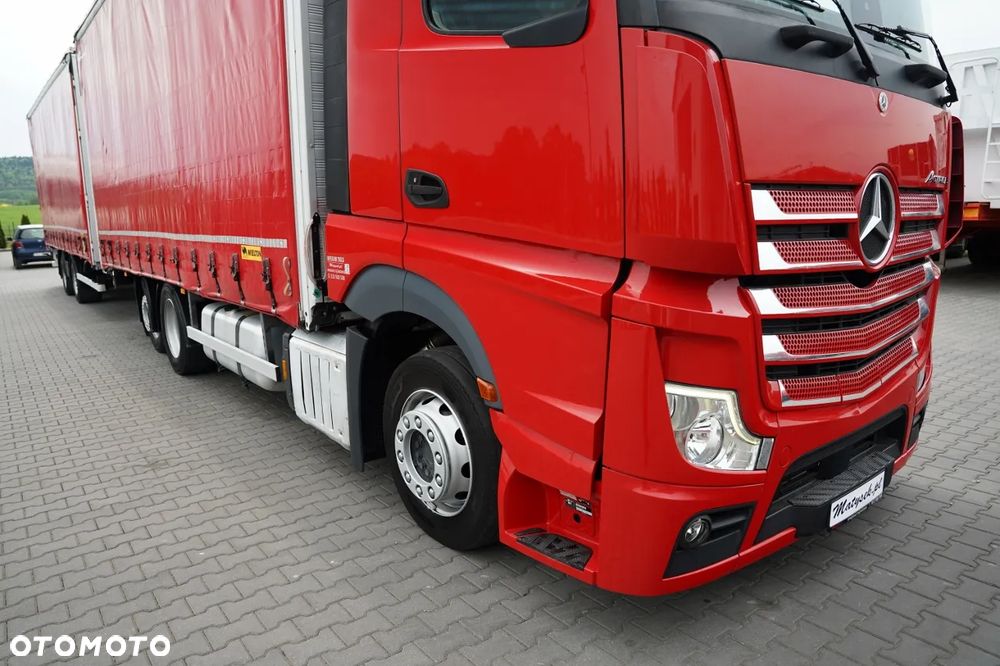Mercedes-Benz ACTROS 2545 / ZESTAW TANDEM 120 M3 / PRZEJAZDOWY / 6x2 / OŚ PODNOSZONA / BIG SPACE / WIELTON / 2021 - 5