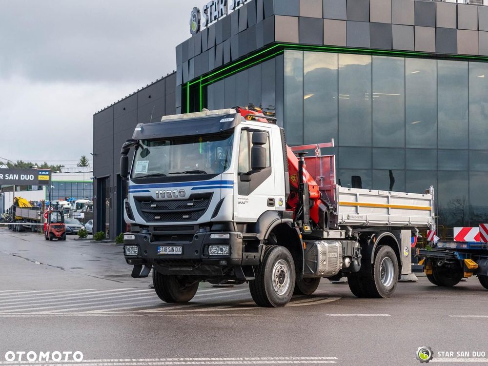 Iveco TRAKKER 450 4x4 PALFINGER PK 23001 EH HDS Żuraw Przyczepa  SCHWARZMÜLLER - 12