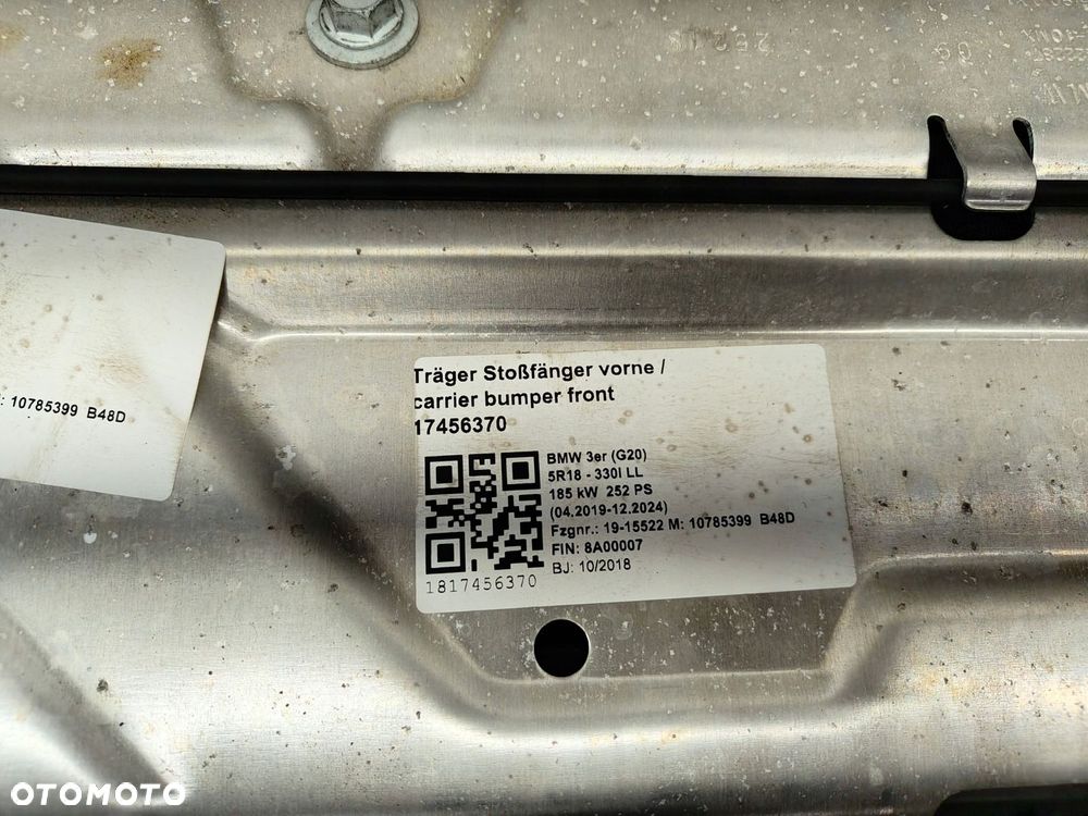 BMW 3 G20 PRZÓD MASKA ZDERZAK LAMPY BŁOTNIKI PAS PRZEDNI 475 - 13