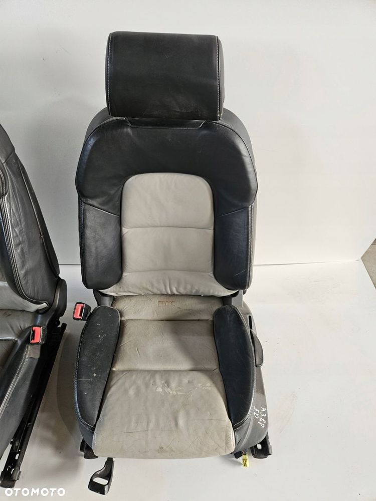 FOTELE KANAPA SKÓRA AUDI A3 8P 5 DRZWI PODGRZEWANE - 2