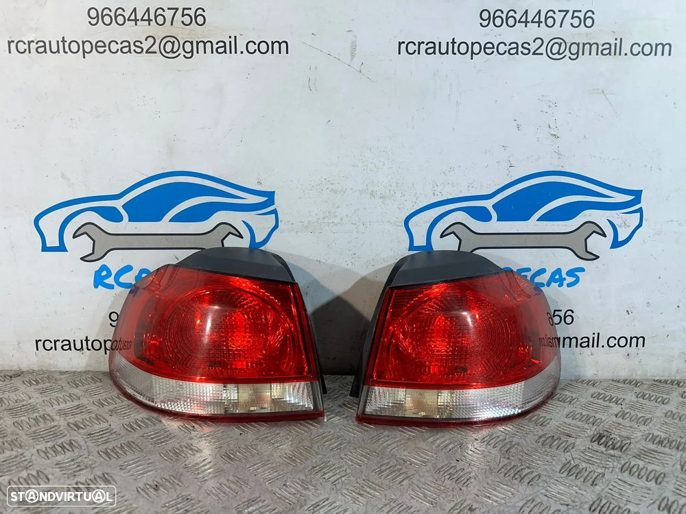 .Conjunto Farolins Tras Traseiro Direito Esquerdo Original Volkswagen VW Golf 6 Mk6 5K0945112 5K0945111 2008 a 2013 - 3
