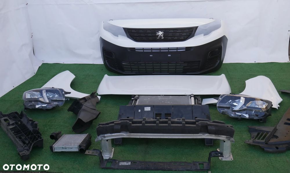 PEUGEOT RIFTER PRZÓD MASKA BŁOTNIK PRAWY LAMPA L+R LED PAS PRZEDNI CHŁODNICE BELKI ZDERZAK - 5