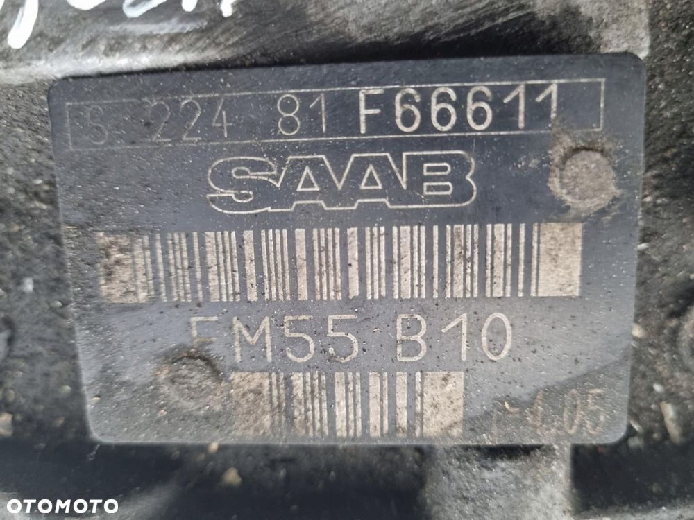 SKRZYNIA BIEGÓW Saab 9-3 93 II 2.0 T Turbo MANUALNA manual FM55B10 - 9