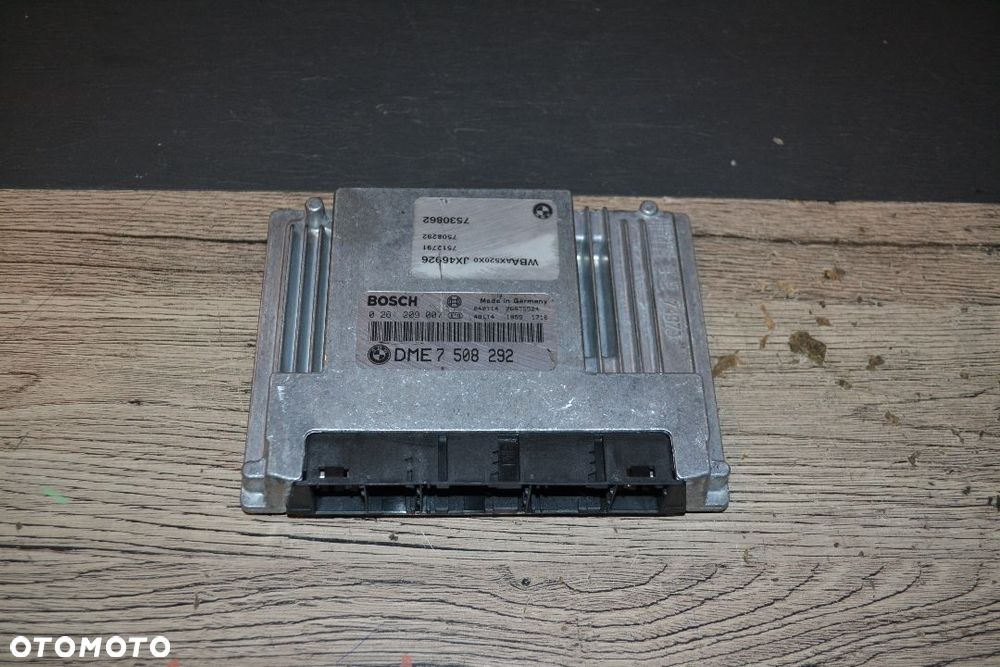 BMW E46 LIFT 2,0 N42B20A KOMPUTER STEROWNIK SILNIKA 7508292 0261209007 - 1