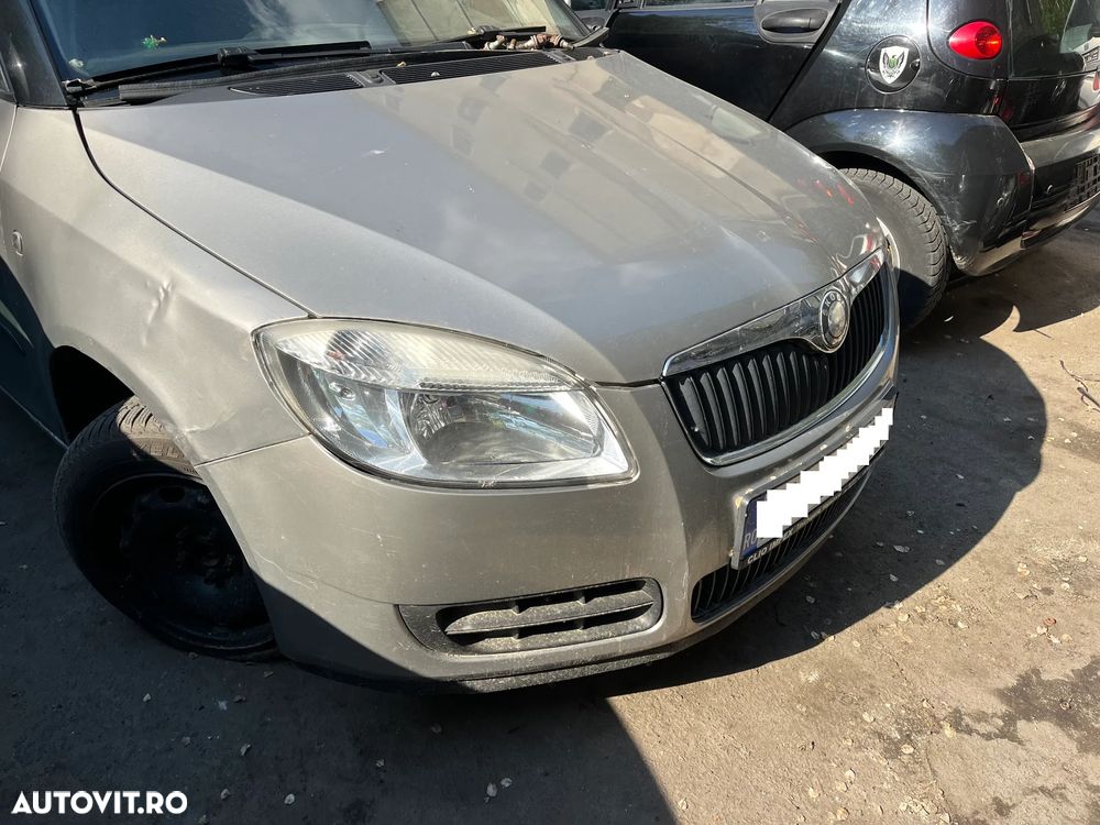 Bara fata completa Skoda Fabia 2 non facelift auriu bej 2008 - 2