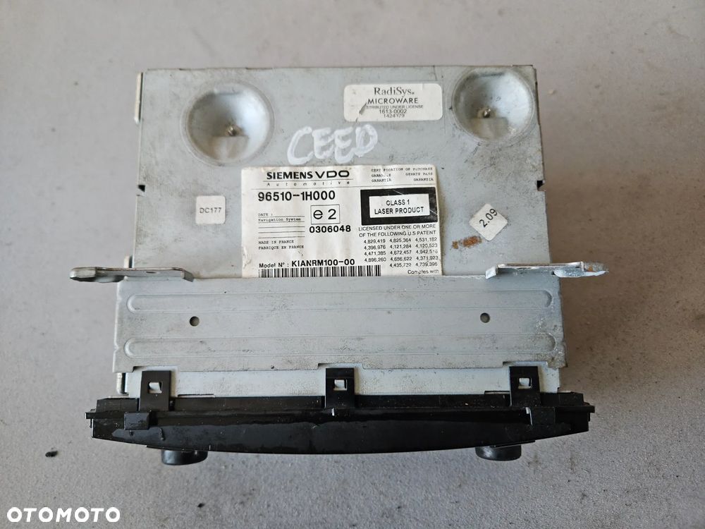 Radio radioodtwarzacz CD Navi Kia Ceed I 2,0 b 2007r 96510-1H000 - 2