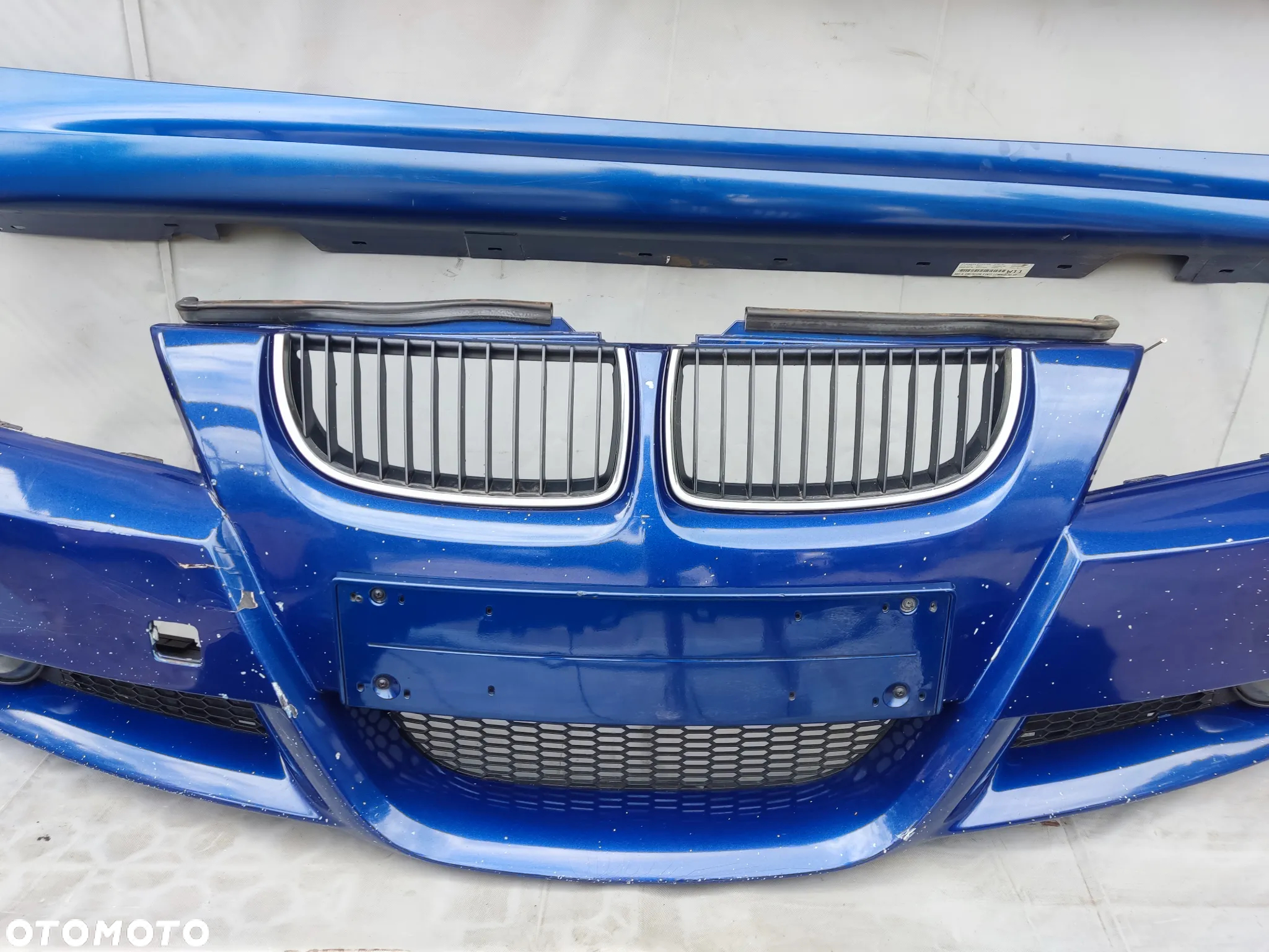 BMW E90 MPAKIET ZDERZAK PRZEDNI TYLNY LISTWY PROGOWE PRÓG PDC KOMPLET LEMANS BLAU - 7