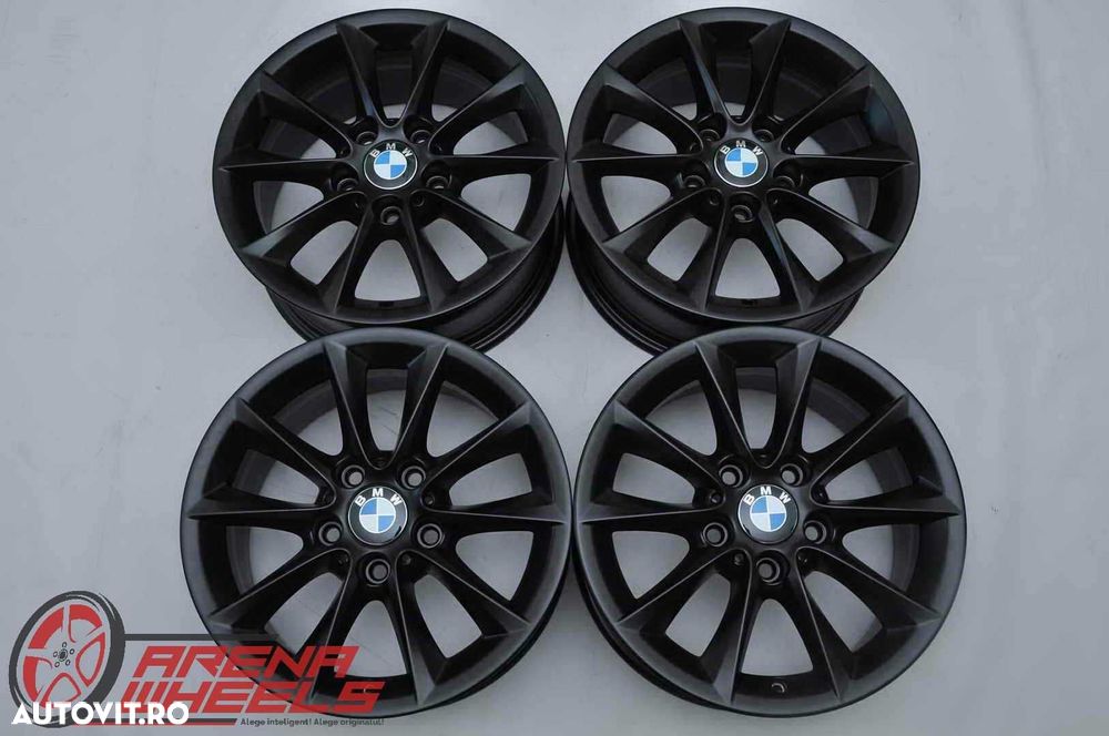 Jante 16 inch Originale BMW Seria 1 F20 F21 R16 Style 411 Negru Mat - 1
