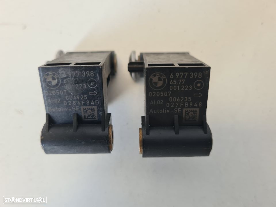 SENSOR SENSORES IMPACTO EMBATE COLISÃO AIRBAG MINI COOPER R56 65776977398 6977398 R55 CLUBMAN SERIE 5 E60 E60 LCI E61 E61 LCI SERIE 6 E63 E63 LCI - 3