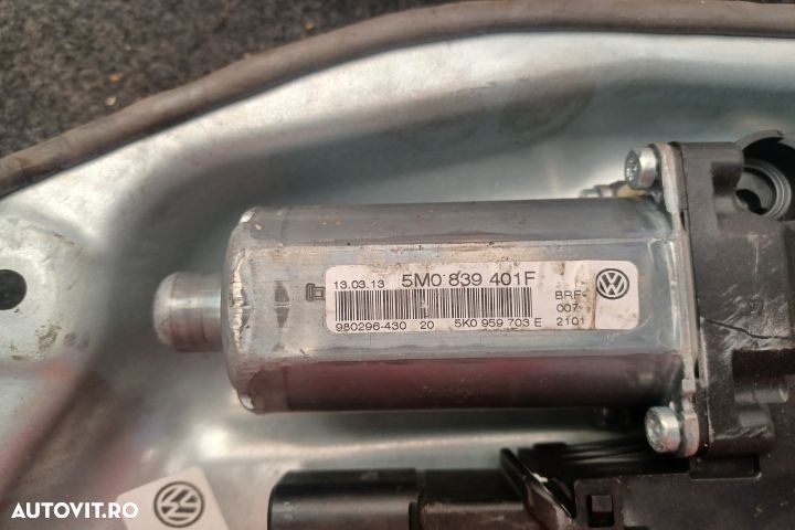 Macara geam spate stanga electrica 5M0839401F 5K0959703E 998578103 1K - 4