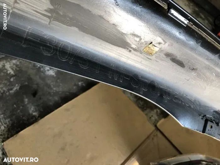 Spoiler bara spate fusta difuzor BMW M pachet f30 F31 originala fără defecte ornament grila pentru Motors de 20d cu o singura evacuare - 6