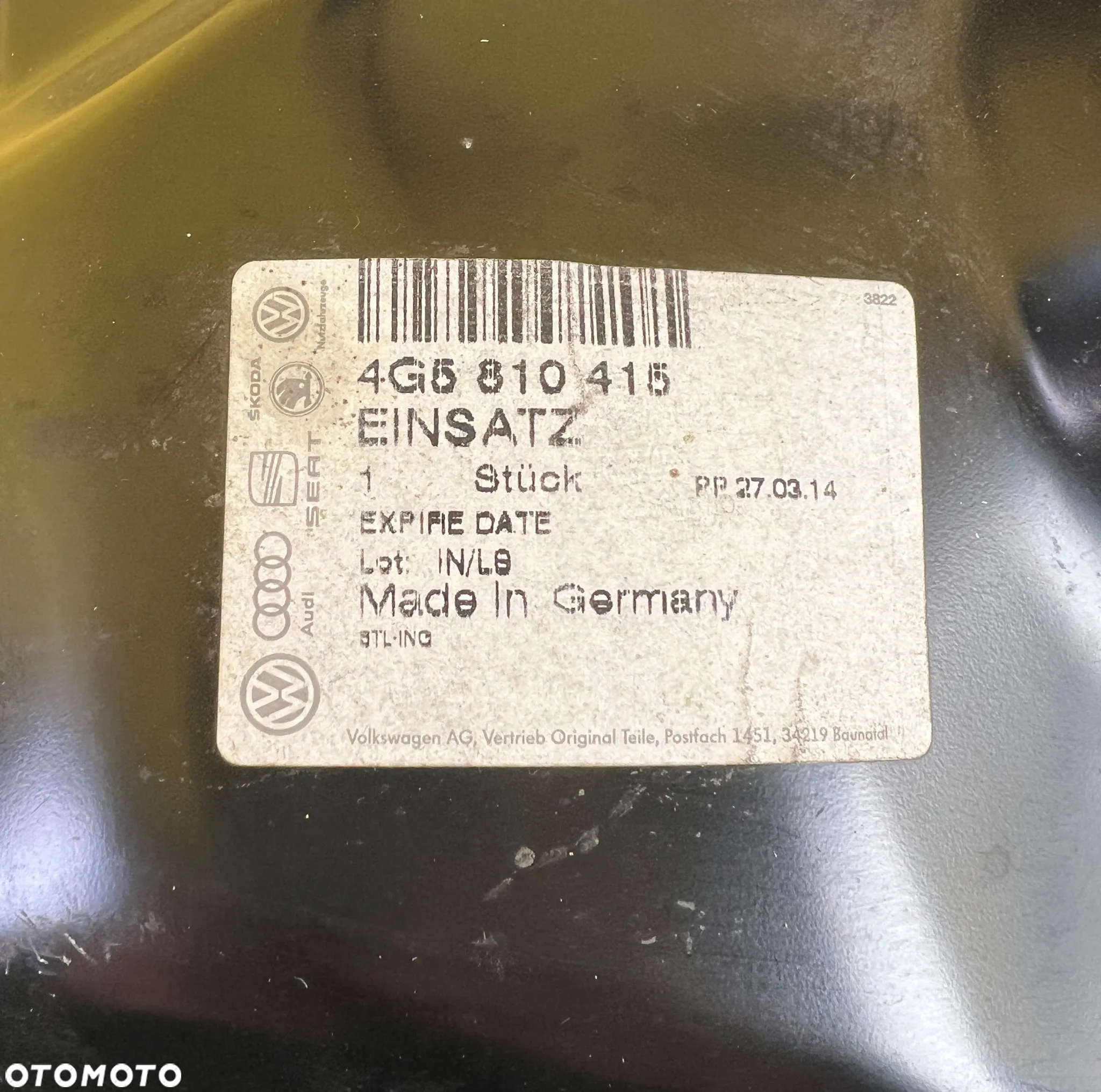 OKULAR LEWY TYŁ AUDI A6 C7 4G5810415 NOWY ORYGINAŁ - 5