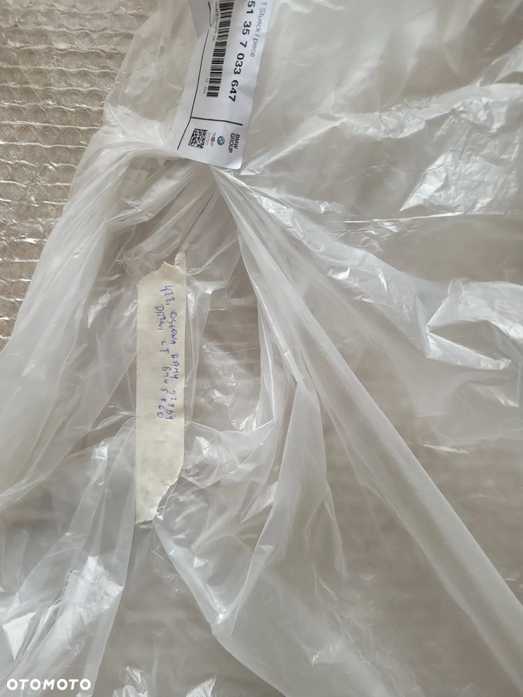 Osłona Ramy Szyby Drzwi Tylnych Lewych BMW 5 E60 51357033647 Nowa - 6