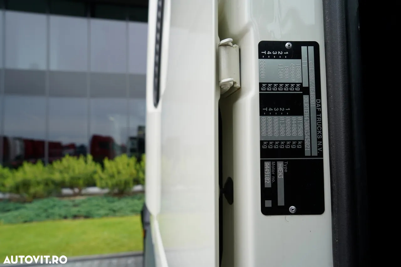 DAF XF 480 / CABINĂ SUPER SPACE / RĂCIRE I-PARK / ANVELOPE 100% / 290.000 KM / CONTRACT DE SERVICE GOLD - 37