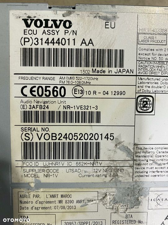 VOLVO radio nawigacja 31328811 31444011 31466821 - 2