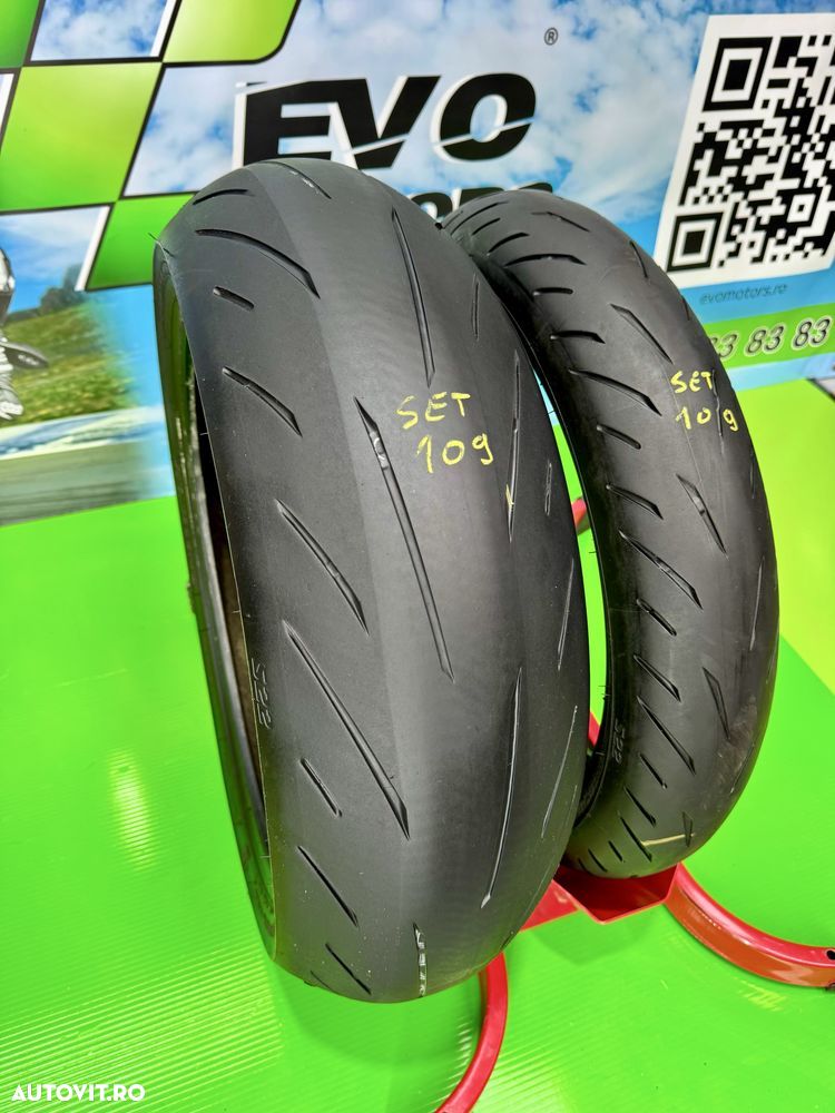 Set Anvelope Moto 120 70 17 Si 190 55 17 Bridgestone S22 2021 Set109 - 2