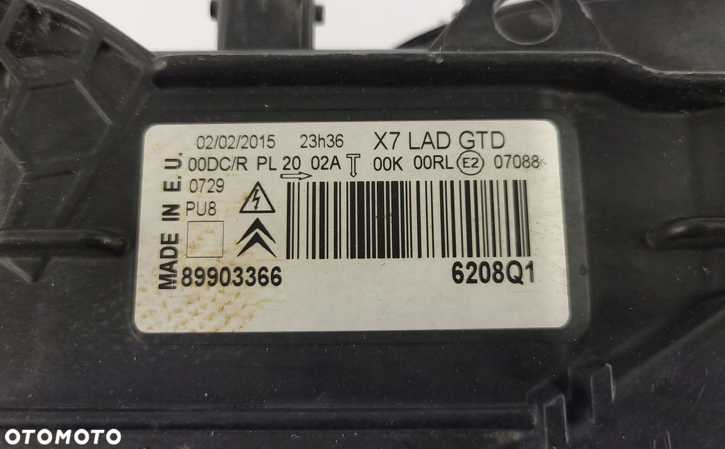 CITROEN C5 III X7 LAMPA PRZÓD LEWA SKRĘTNA BI-XENON 9689037880 EUROPA 08-10 - 5