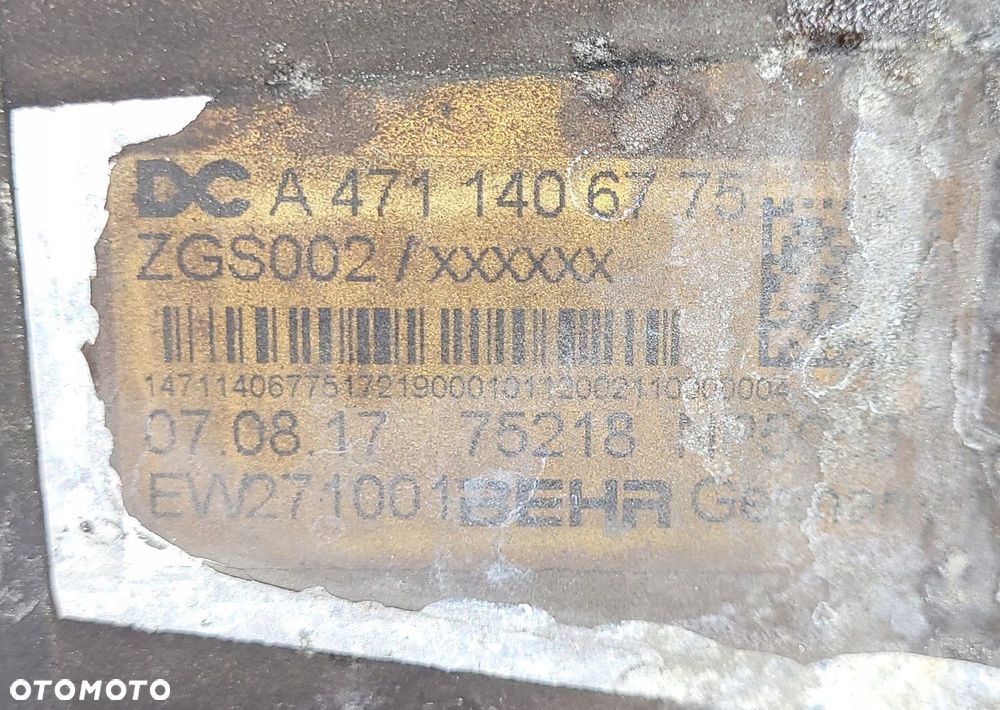 CHŁODNICA EGR RECYRKULATOR SPALIN MERCEDES ACTROS AROCS A4711406775 - 2
