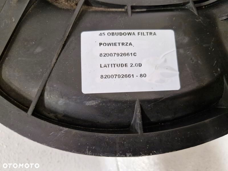 renault laguna 3 iii latitude 2.0 dci obudowa filtra powietrza 8200792661 - 4