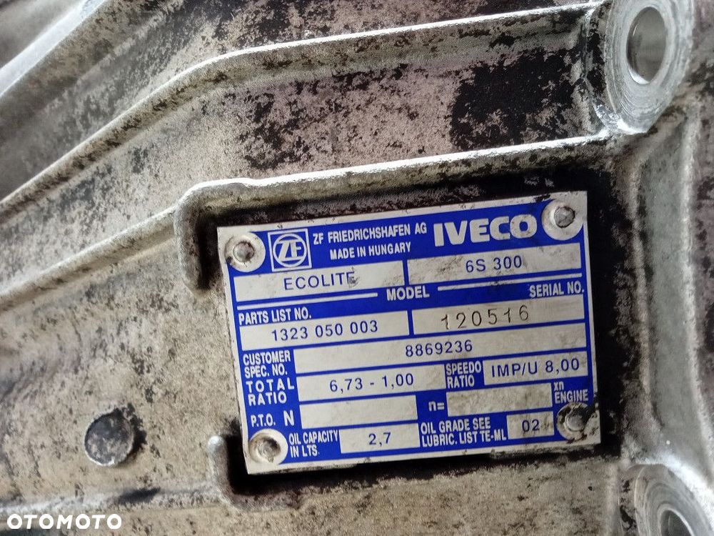 IVECO DAILY 35C13 III 2.8D 125 KM SKRZYNIA MANUALNA 6S300 - 6