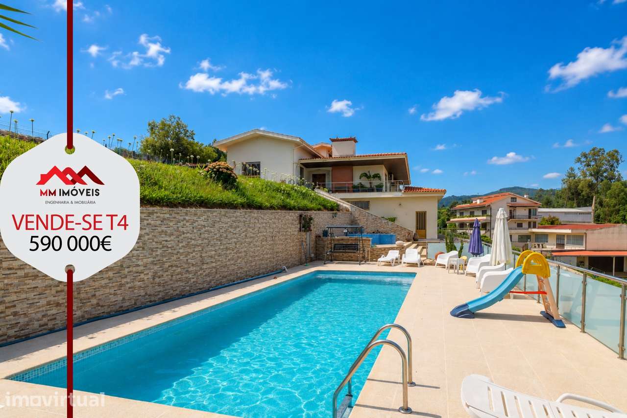 Moradia T4 de Luxo | Piscina | Terreno 5.000 m² | Garagem para 9 Carro
