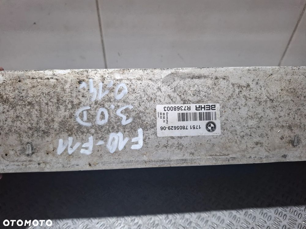 Chłodnica intercoolera BMW F10 F11 3,0 D Rok 2014 nr 7805629 - 2